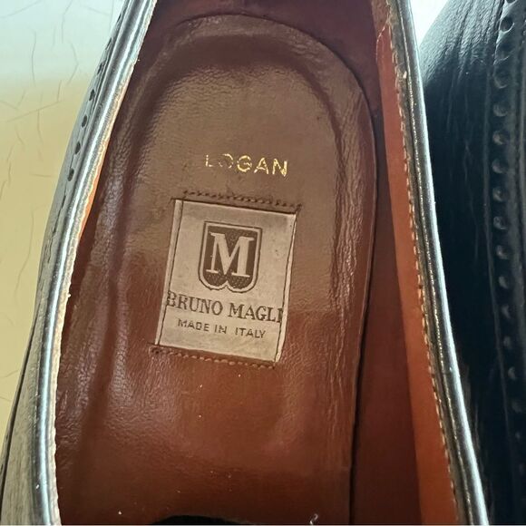 Bruno Magli Logan leather man shoes lace light weight - Picture 4 of 6